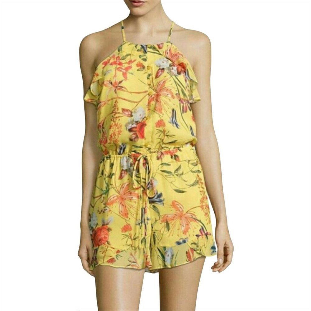 Belle Sky Petite Havana Dream Yellow Floral Dress